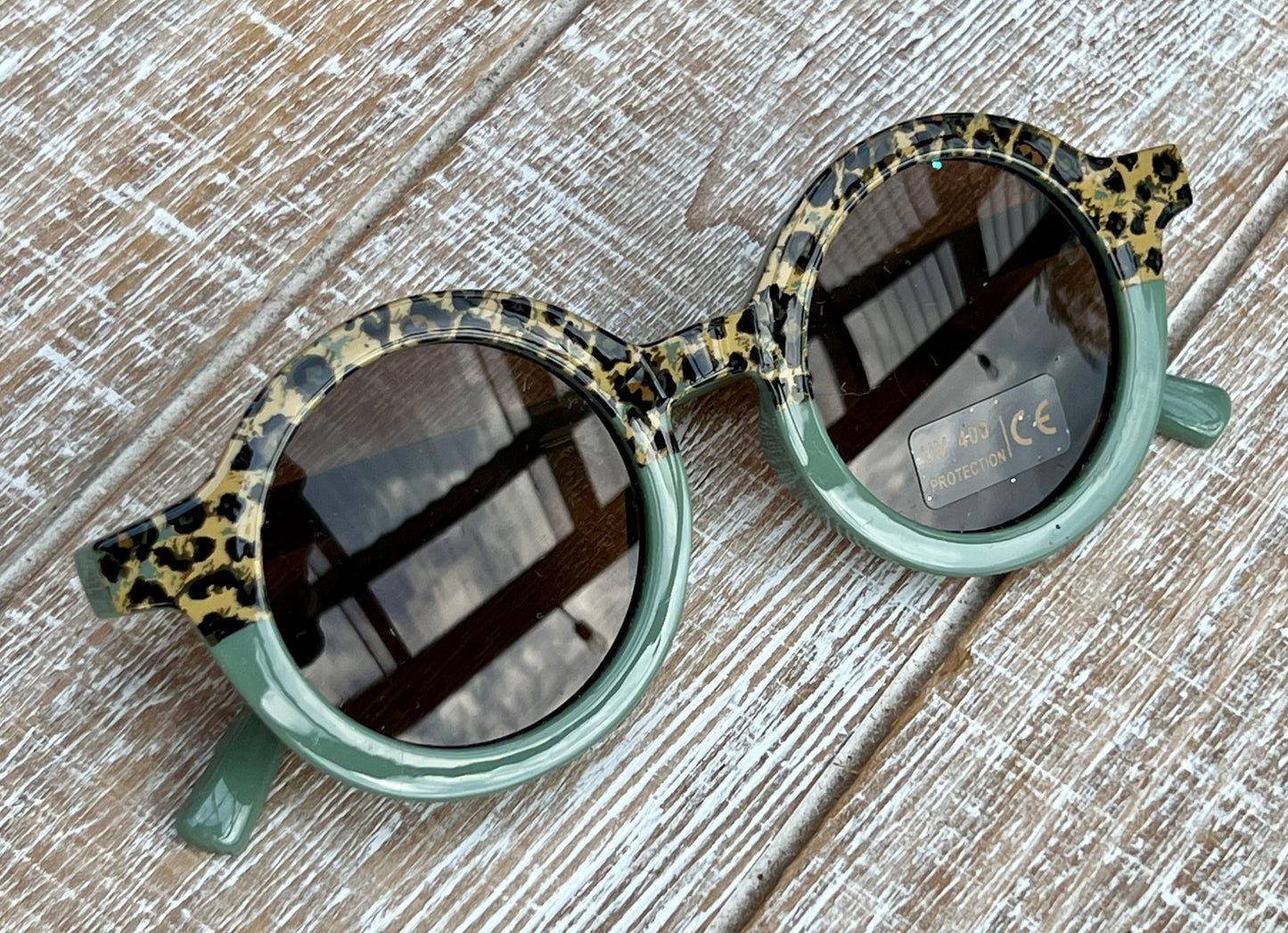 Sunnies  - Green Leopard